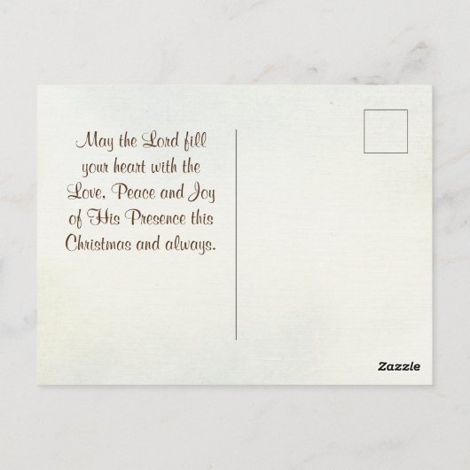 ヨハネ8:12イエスは言われた、「わたしは世の光である ポストカード (裏面)