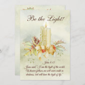 ヨハネ8:12イエスは言われた、「わたしは光の平板である (正面/裏面)