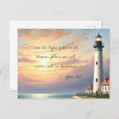 ヨハネ8:12 ポストカード (正面/裏面)