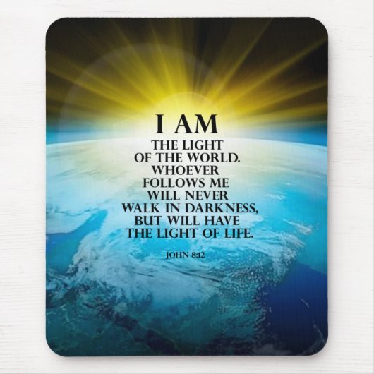ヨハネ8:12 マウスパッド (正面)
