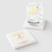 ヨハネ8 12 Jesus I Am The Light Bible Verse ストーンコースター (横)