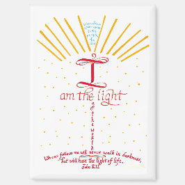 ヨハネ8 12 Jesus I Am The Light Bible Verse マグネット
