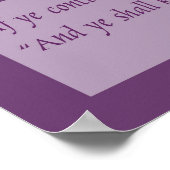 ヨハネ8:31, 32聖なる書物、 経典 ポスター (角)