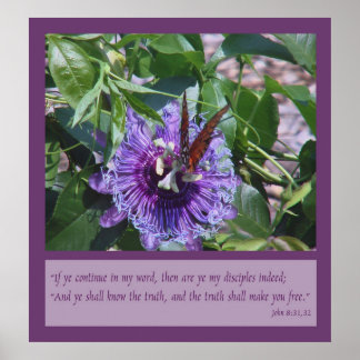 ヨハネ8:31, 32聖なる書物、 経典 ポスター