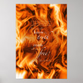 ヨハネ8:31-32 ポスター (正面)