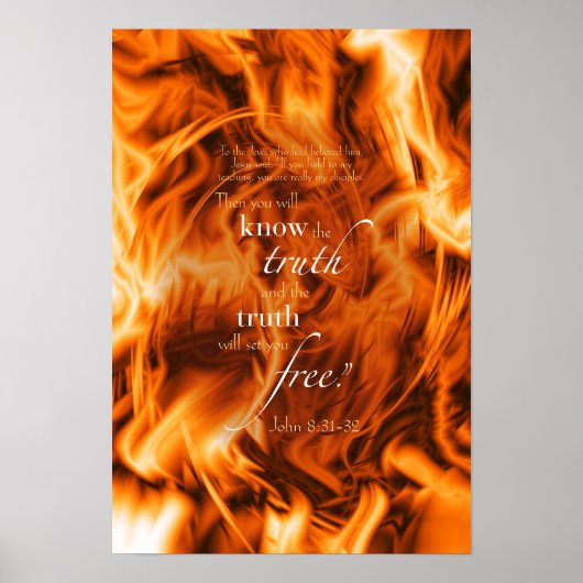 ヨハネ8:31-32 ポスター (正面)