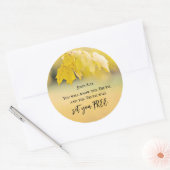 ヨハネ8:32真理は、あなた方に自由な聖書の聖句を与える ラウンドシール (封筒)