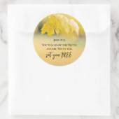 ヨハネ8:32真理は、あなた方に自由な聖書の聖句を与える ラウンドシール (バッグ)