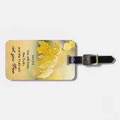 ヨハネ8:32真理は、あなた方に自由な聖書の聖句を与える ラゲッジタグ (正面横)