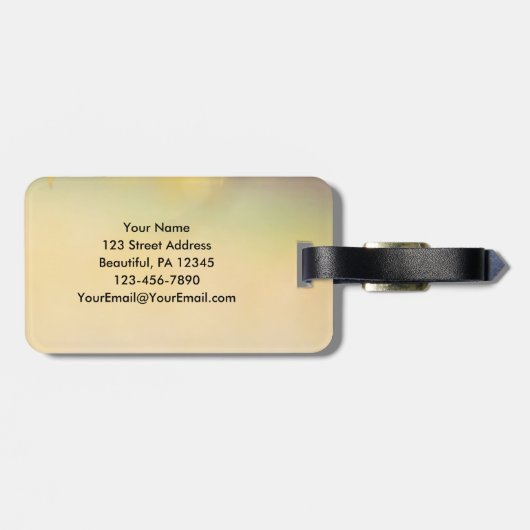 ヨハネ8:32真理は、あなた方に自由な聖書の聖句を与える ラゲッジタグ (裏面横)