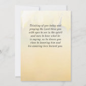 ヨハネ8:32真理は、あなた方に自由な聖書フラットカードを設定する (裏面)