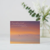 ヨハネ8:32聖なる書物、 経典真理は、あなた方を自由にする ポストカード (スタンド正面)