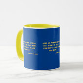 ヨハネ8:32聖書の聖なる書物、 経典第2節Two-Tone Mug マグカップ (正面左)