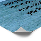 ヨハネ8:32 ポスター (角)