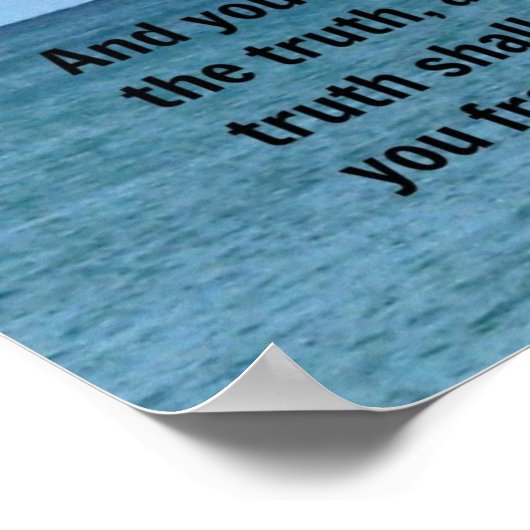 ヨハネ8:32 ポスター (角)