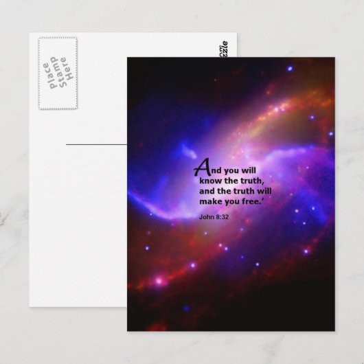 ヨハネ8:32 ポストカード (正面/裏面)
