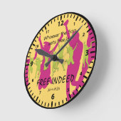 ヨハネ8:36 もし|息子があなたを設定 |無料で確かにシック ラウンド壁時計 (傾斜)