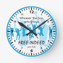 ヨハネ8:36 もし|息子があなたを設定 | FREE INDEVIDUAL Blue