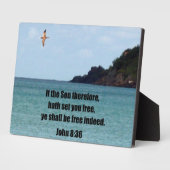 ヨハネ8:36 フォトプラーク (側面)