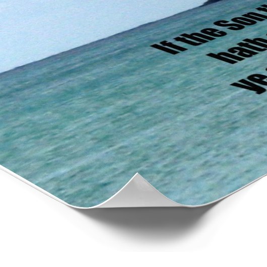 ヨハネ8:36 ポスター (角)