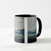 ヨハネ8:45 KJVバイブル聖なる書物、 経典Pic 2-Tone Mug マグカップ (正面右)
