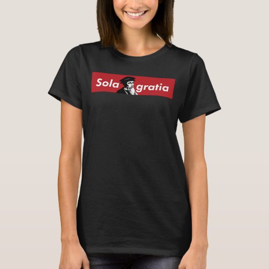 ヨハネ・カルビンキリスト教プロテスタント宗教改革 Tシャツ (正面)