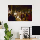 ヨハネ・ガドスビー・チャップマンによるポカホンタのバプテスマ ポスター (ホームオフィス)