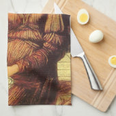 ヨハネ・ストラドウィックの天使による神の家の城壁 キッチンタオル (四つ折り)