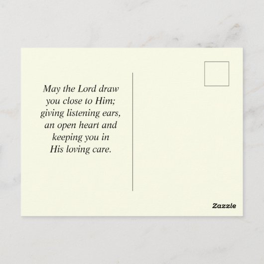 ヨハネ 10:10 わたしは、あなたたちが豊かな命を得るためにならってきた ポストカード (裏面)