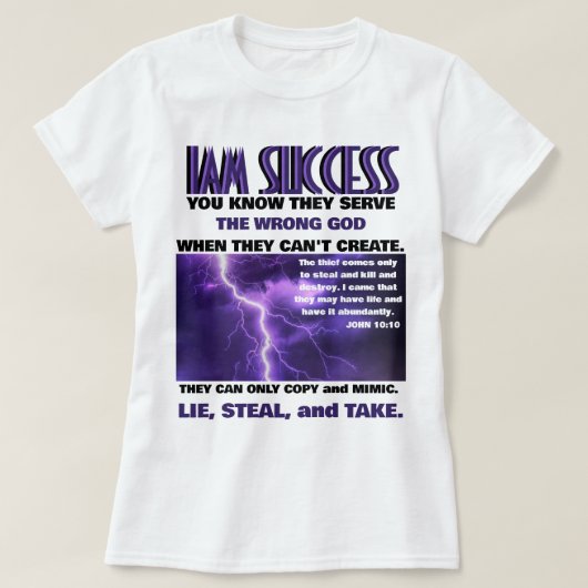 ヨハネ 10:10 Tシャツ (デザイン正面)