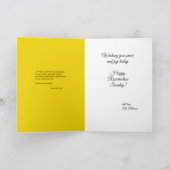 ヨハネ 11 復活の喜び イースターの日 クロス チューリップ カード (内部)