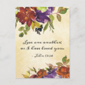 ヨハネ 13:34 互いに愛し合いなさい。わたしがあなたたちを愛したように ポストカード (正面)