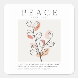 ヨハネ 14:27 わたしがあなた方に残す平和 スクエアシール