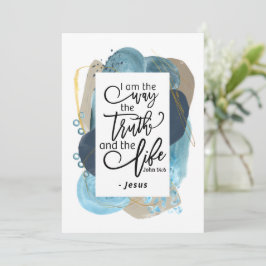 ヨハネ 14:6 わたしは道である クリスチャン聖書の名言カード