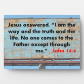 ヨハネ 14:6 フォトプラーク (正面)