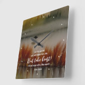 ヨハネ 16:33 勝利の聖書の言葉 クリスチャン スクエア壁時計 (傾斜)