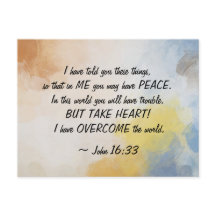 ヨハネ 16:33  私は世界に勝利した！