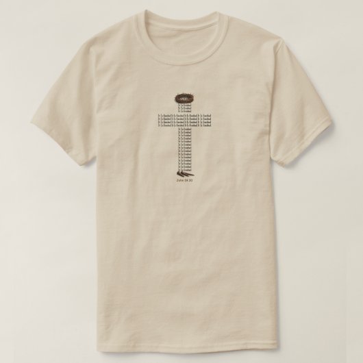 "ヨハネ 19:30" (2) Tシャツ (デザイン正面)