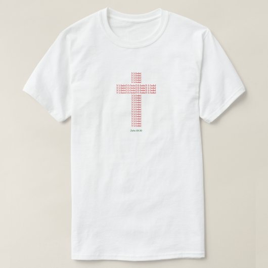 "ヨハネ 19:30" (3) Tシャツ (デザイン正面)