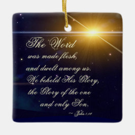 ヨハネ 1:14 言葉は肉となり、 セラミックオーナメント