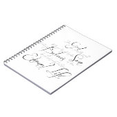 ヨハネ 3:16 の聖書の文章 ノートブック (左側)