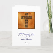 ヨハネ 3:16 カード (裏面)