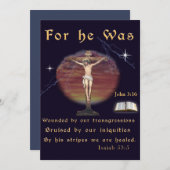 ヨハネ 3:16 招待状 (正面/裏面)