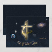 ヨハネ 3:16 招待状 (正面/裏面)