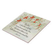 ヨハネ 3:16 神は世界を愛された クリスマス タイル (側面)