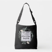 ヨハネ 3:16 神は世界を愛された 聖書の名言 クロスボディバッグ (正面)