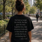 ヨハネ 3:16 聖書の詩 Tシャツ | キリスト教の信仰