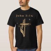 ヨハネ 3:16 Tシャツ (正面)