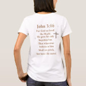 ヨハネ 3:16 Tシャツ (裏面)