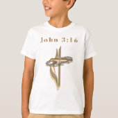 ヨハネ 3:16 Tシャツ (正面)